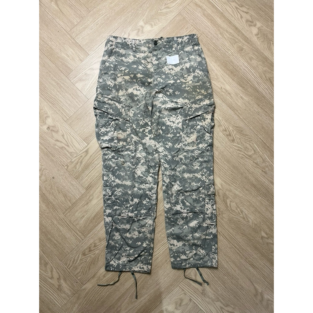 เอว34  ยาว43  กางเกงทหารอเมริกาแท้ ลายพราง งานกอฃทัพ USA ลายมัลติแคม ACU วูดแลนด์ ผ้าหนา ทนทาน #H254