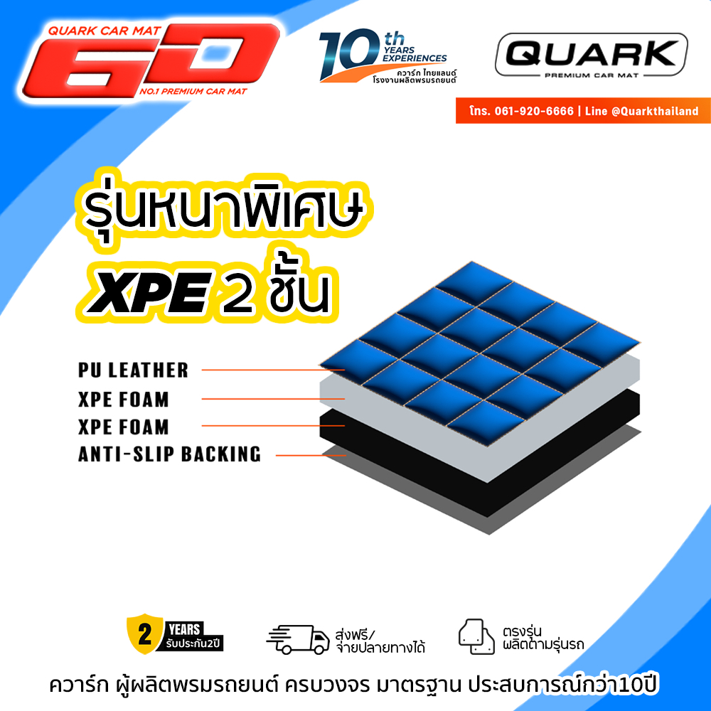 (ฟรีแถม3)​ พรม6D SPORT RIDER ตรงรุ่น รุ่นหนา XPE2ชั้น กันน้ำ ไม่มีกลิ่น – พรมรถยนต์ QUARK ของแท้ ราคา ถูกที่สุด ดีลบีเคเค แกลเลอรีภาพที่ 5