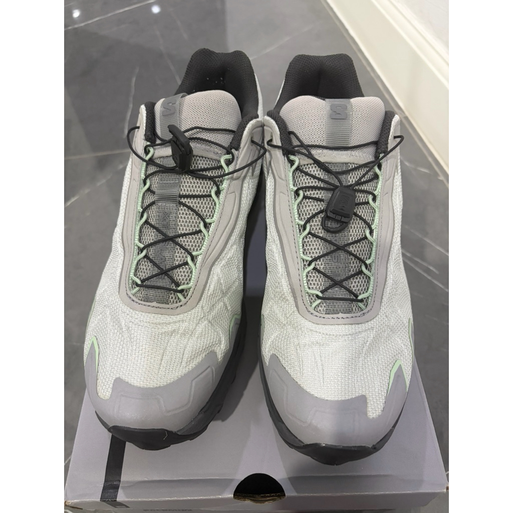 รองเท้า Salomon XT slate สี Metal-Gray Flannel-Cameo Green ไซส์ 44 EUR / 10 US / 9.5 UK ของใหม่