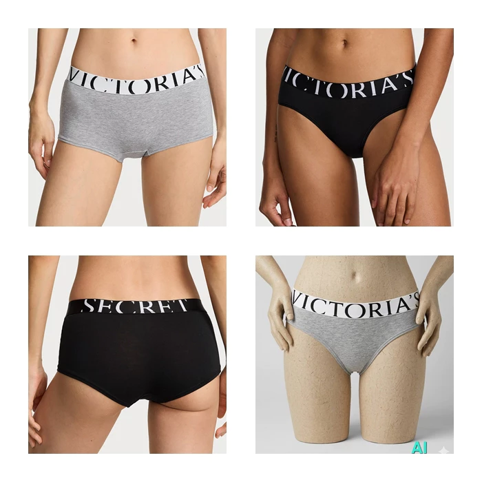 กางเกงใน วิคเตอเรีย ซีเครต Victoria’s รุ่น Exploded Logo Cotton Boyshort /Hiphugger Panty รุ่นใหม่