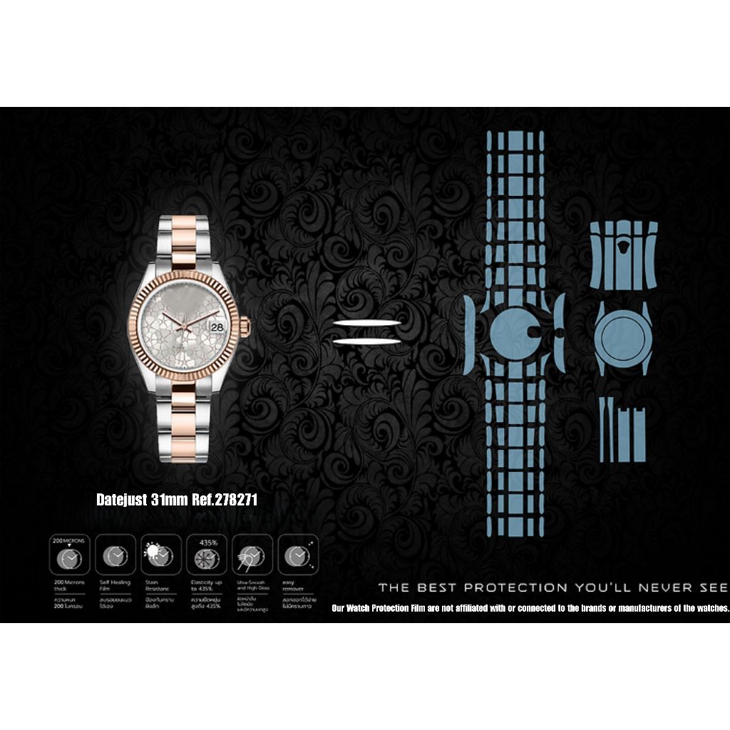 278271 Datejust Oyster 31mm ฟิล์มป้องกันรอยนาฬิกา Watch Protection Film for สำหรับ RL. Datejust 31MM