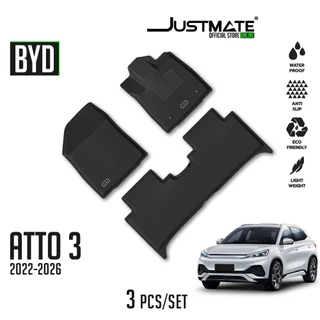 [JUSTMATE] BYD พรมปูพื้นรถยนต์ ATTO 3 2022 - 2026