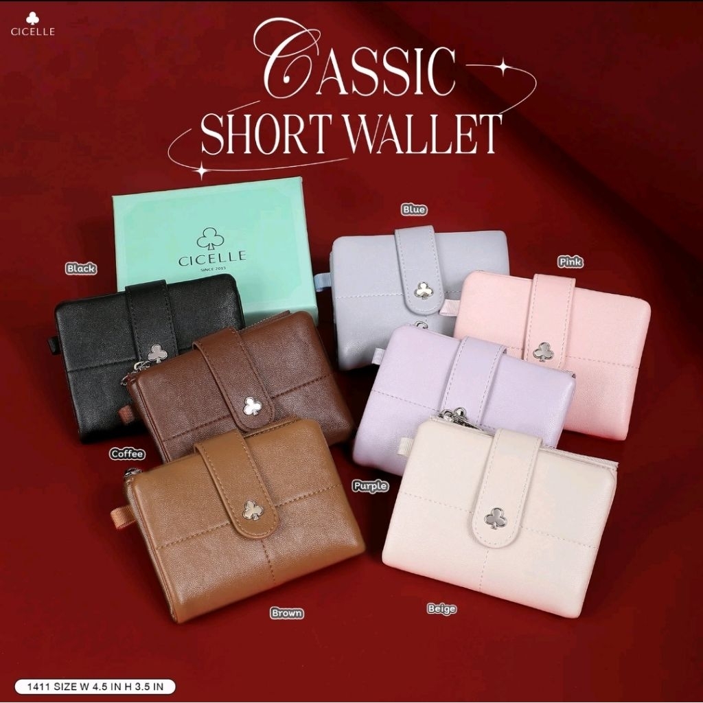 กระเป๋าสตางค์ Classic Short Wallet CICELLE รหัส 1411