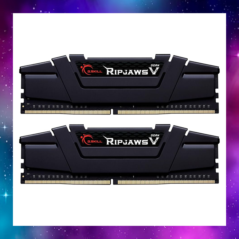 16GB (8GBx2) DDR4 2666MHz RAM (หน่วยความจำ) G.SKILL RIPJAWS V (BLACK) ประกันLT