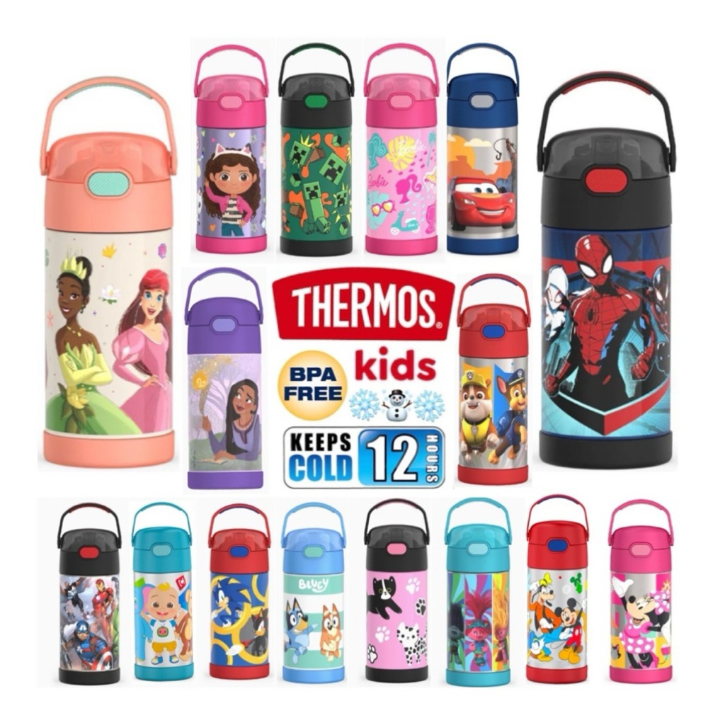 ✅ Thermos usa 355 ml (12oz) กระติกน้ำ เก็บเย็นได้  สินค้าอเมริกาแท้💯