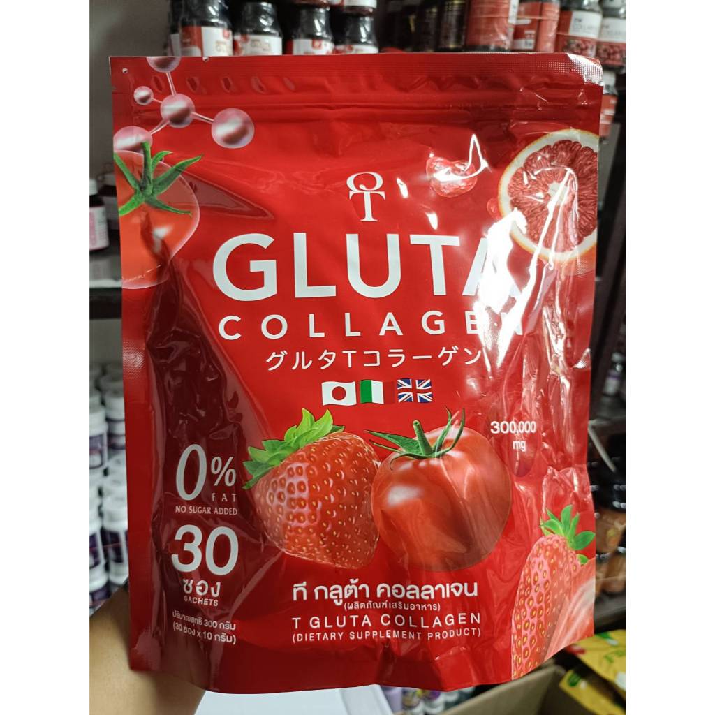 T GLUTA COLLAGEN ที กลูต้า คอลลาเจน 1 ห่อ มี 30 ซอง