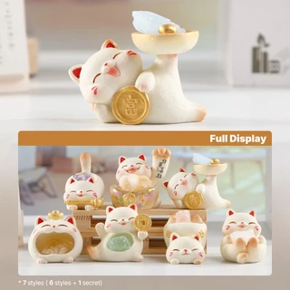 M&G LIFE x Thingswoo Lucky Cat Crystal Blind Box ของตกแต่งตั้งโต๊ะคริสตัลแบบสุ่ม