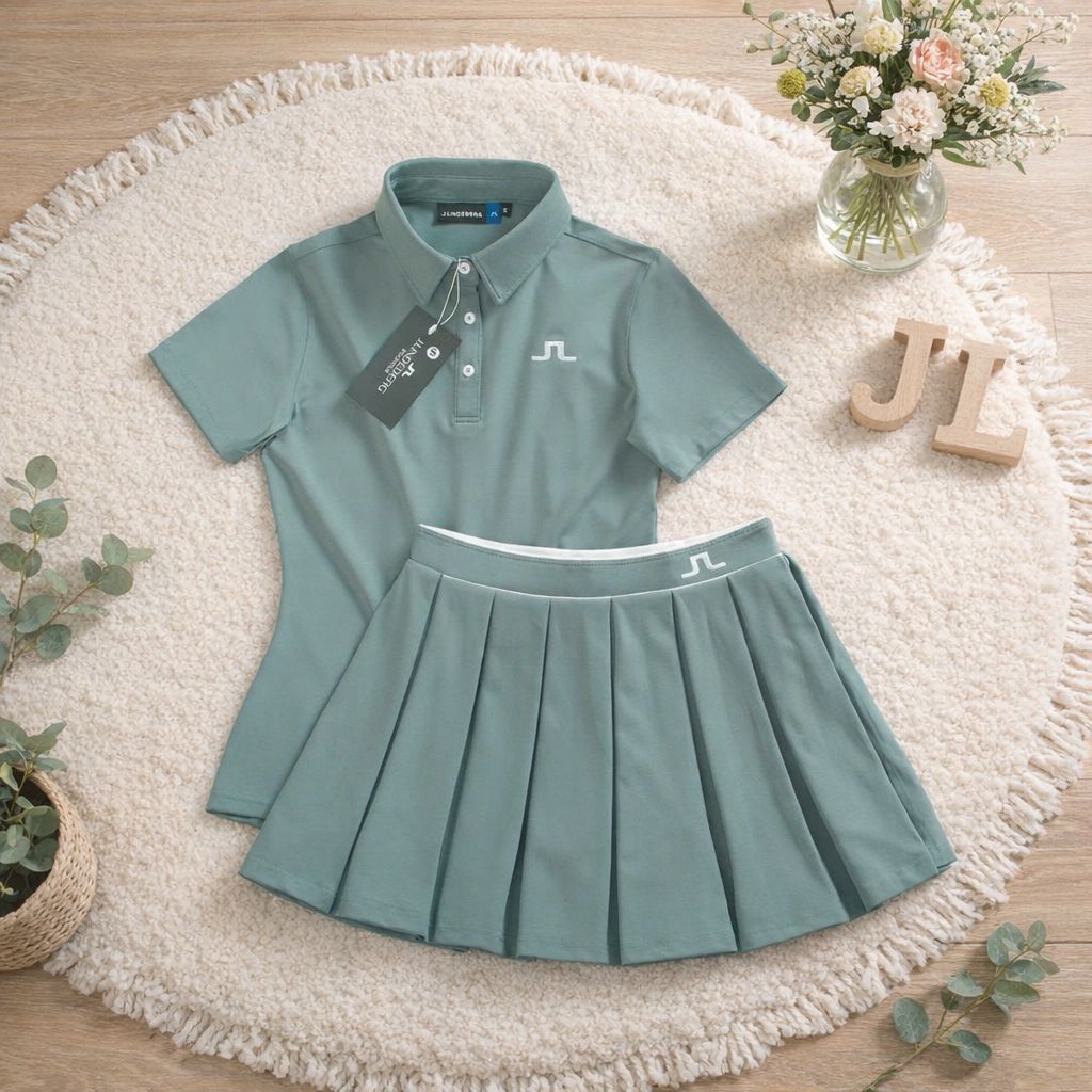 ‼️SALE‼️⛳JL J.Lindeberg Golf Set Women's เซ็ทกอล์ฟ เสื้อ+กระโปรง