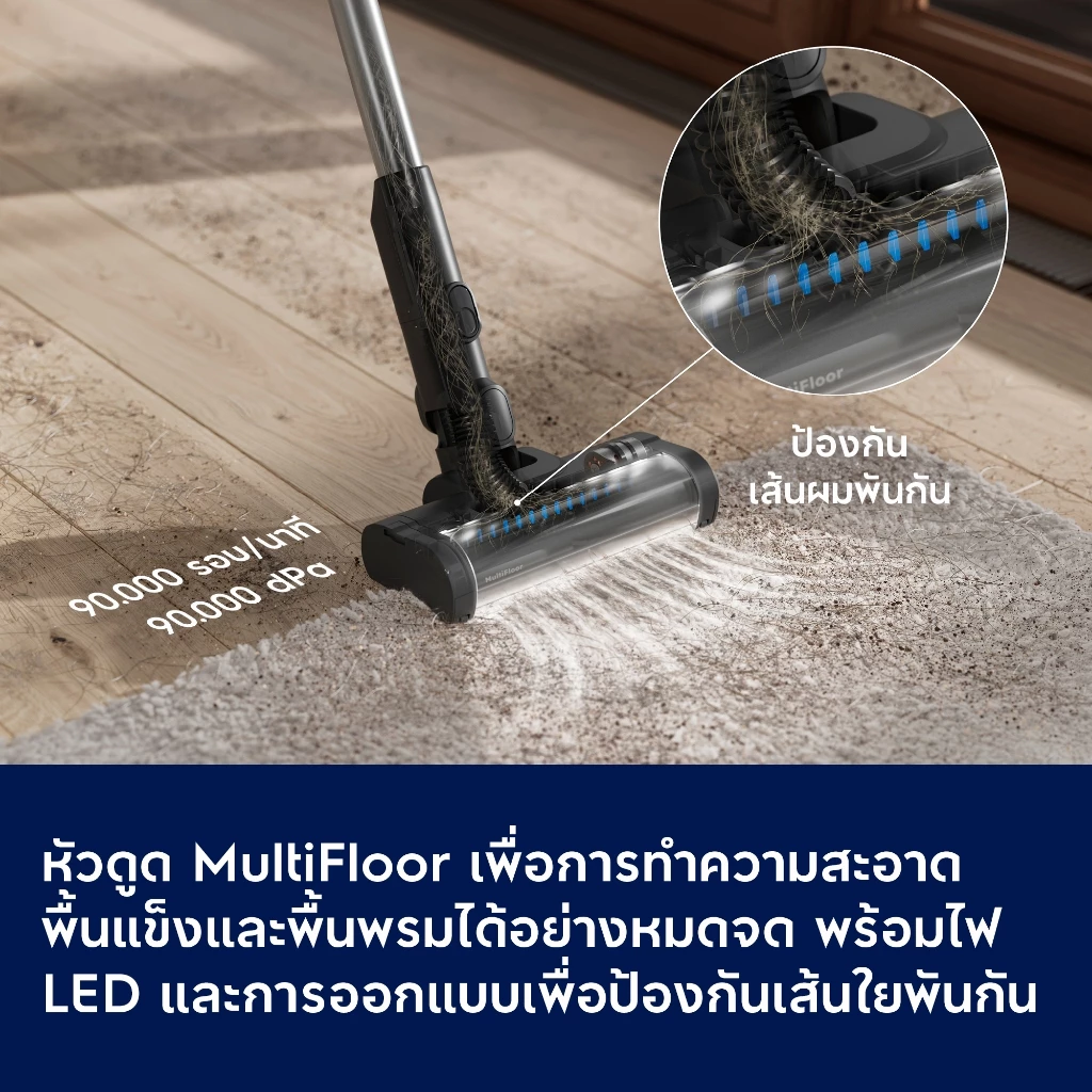 Electrolux เครื่องดูดฝุ่นไร้สายแบบ 2-in-1 รุ่น EFP52212DB thumbnail 4