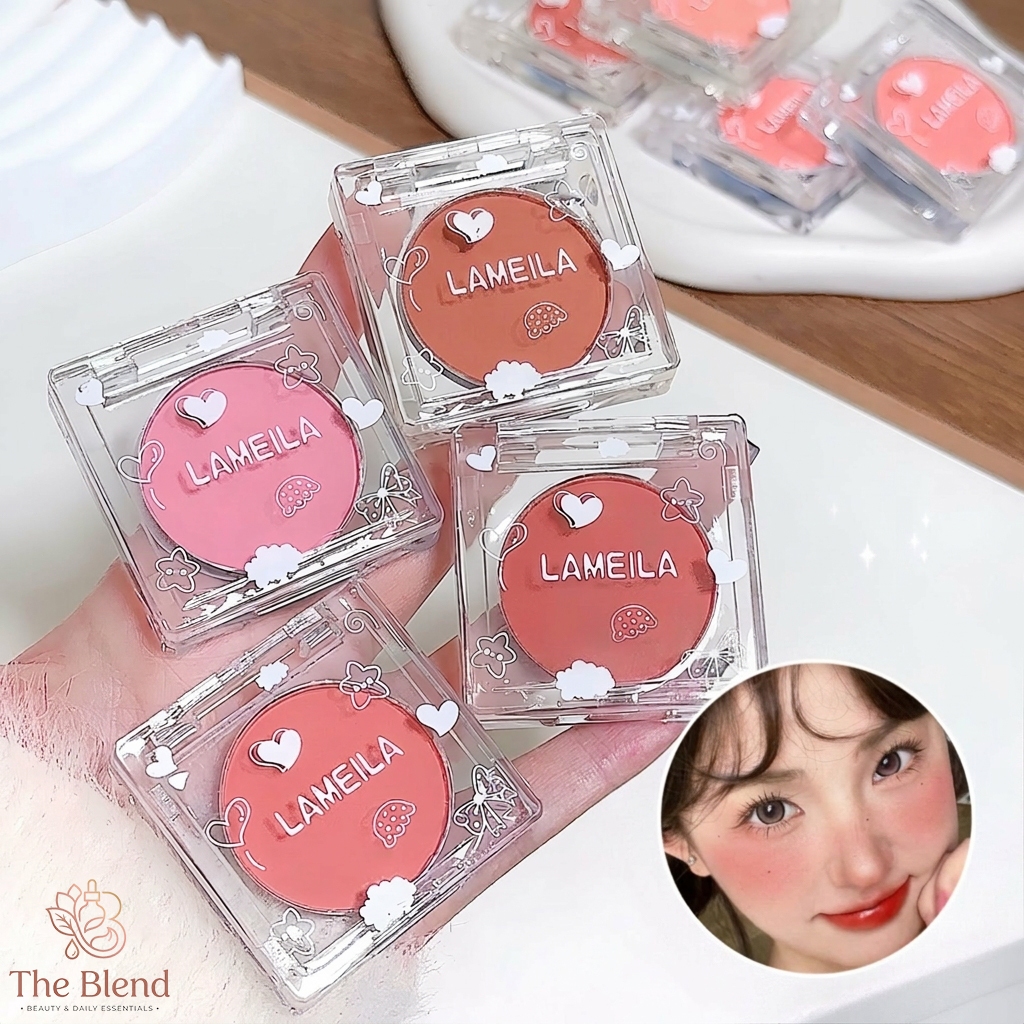 บลัชออนสีเดียว เนื้อแมทท์ เนื้อแมทท์ วิบวับ ไฮไลท์ ไวท์ นู้ดเมคอัพ รุ่นนักเรียน สลิมมิ่ง รูจ ลิตเติ้ล แฟรี่ โรส