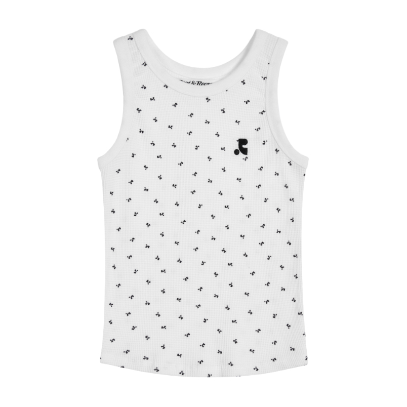 (ส่งด่วน) พร้อมส่ง Rest and Recreation เสื้อกล้ามสีขาว รุ่น  RR PATTERN TANK TOP - IVORY