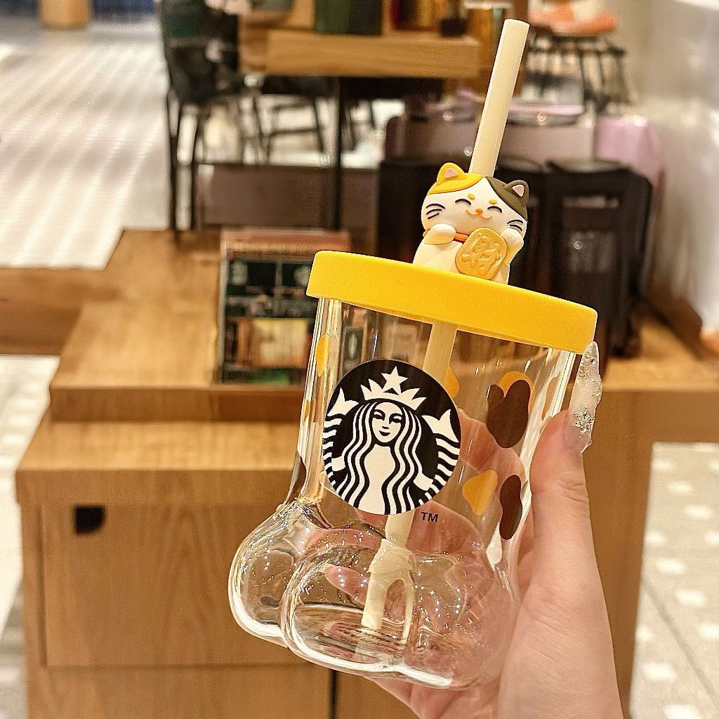 Starbucks 2026 Lucky cats cup🐱✨แก้วรูปทรงอุ้งเท้าแมว น่ารักสุดๆ