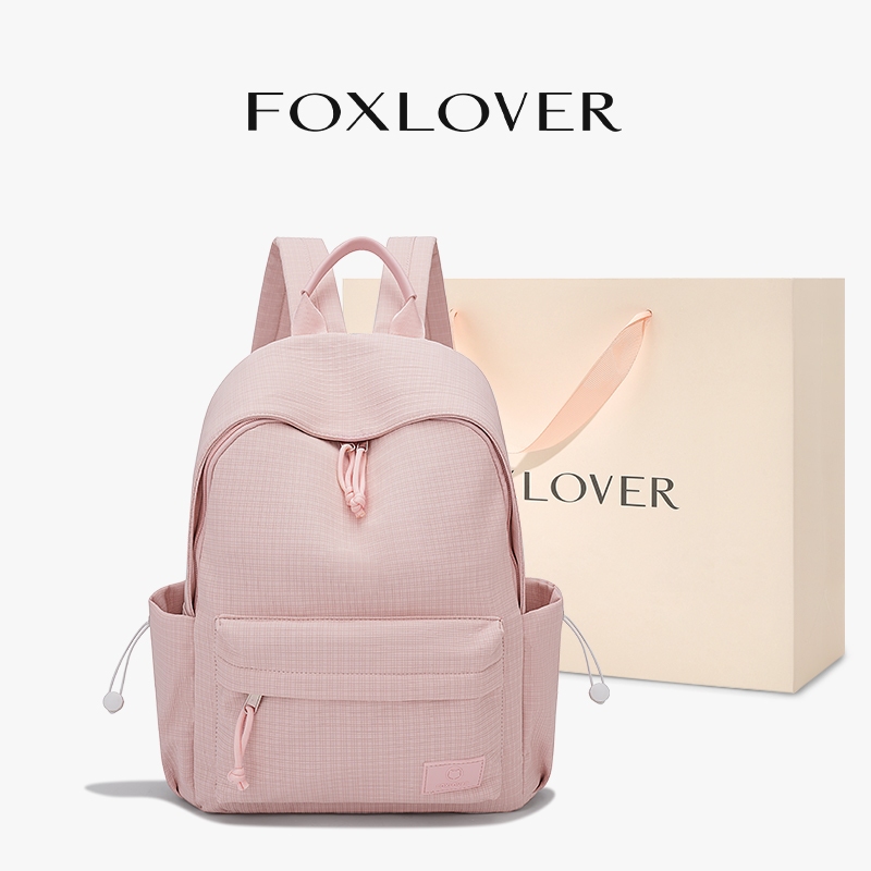 FOXLOVER กระเป๋าเป้สะพายหลังผู้หญิง สไตล์มินิมอลทันสมัย ป้องกันการโจรกรรม ทนทาน ใช้งานได้หลากหลาย