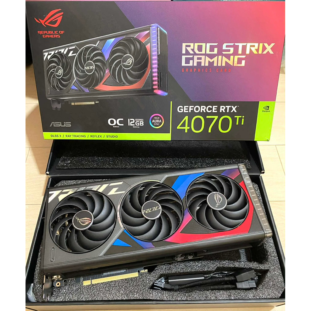 มือ2 RTX4070ti Rog Strix ปก 10/69 กล่องครบ