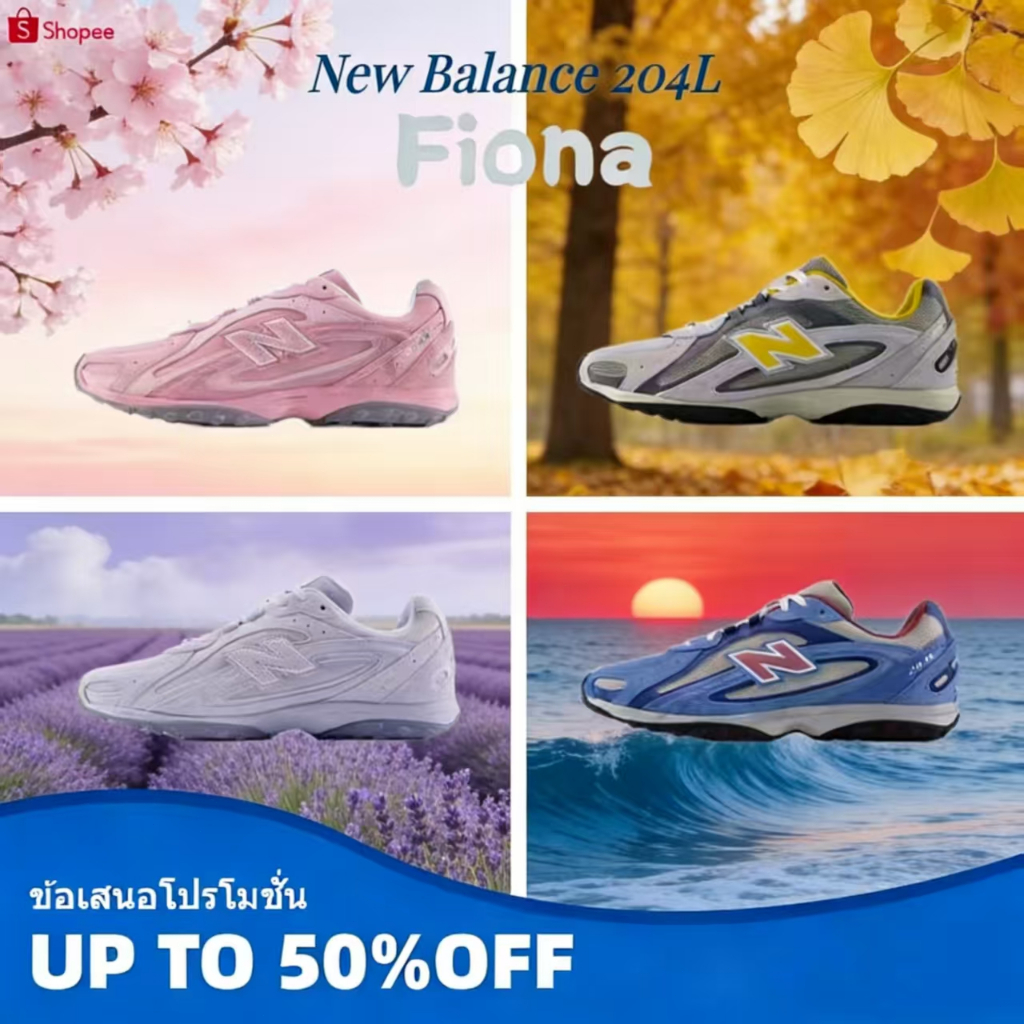 🔥สินค้าแท้ขายดี✨  New Balance 204L Pink Taffy รองเท้า (U204LMMD/U204LMMB/U204LNPA/U204LNPB)
