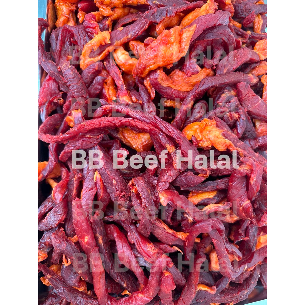(b02) เนื้อโคขุน แดดเดียว ตากแห้งมันน้อย อร่อยมาก