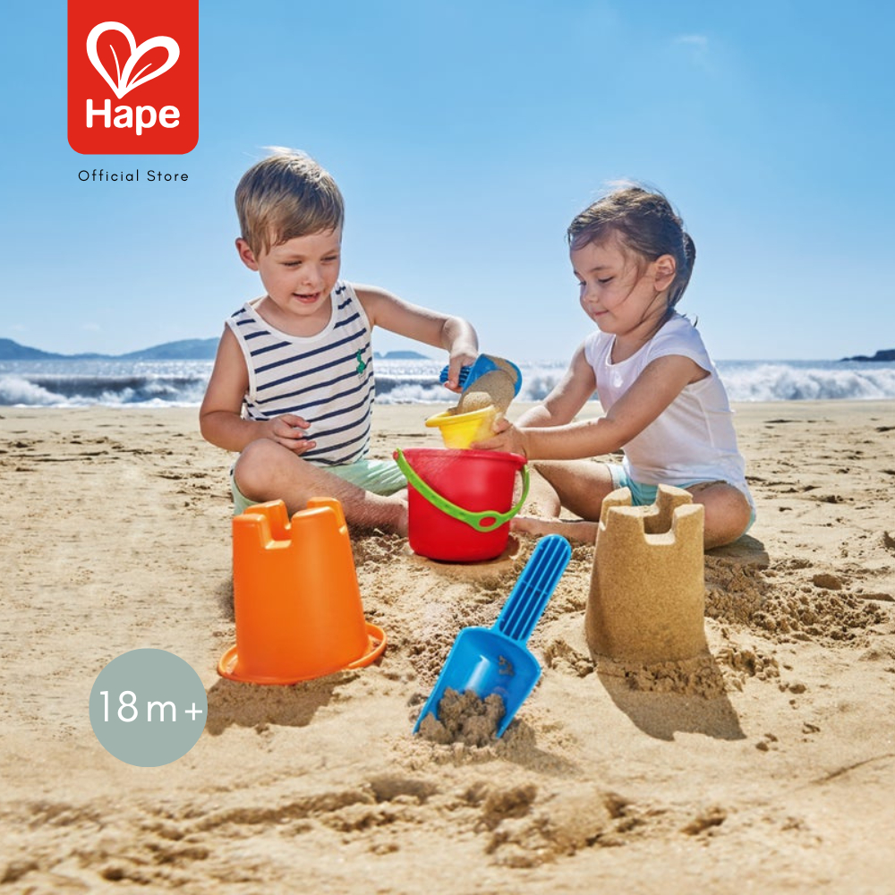 Hape 5-in-1 Beach Set	ชุดตักทราย 5 ชิ้น ซ้อนเก็บได้	18M+ รูปที่ 2