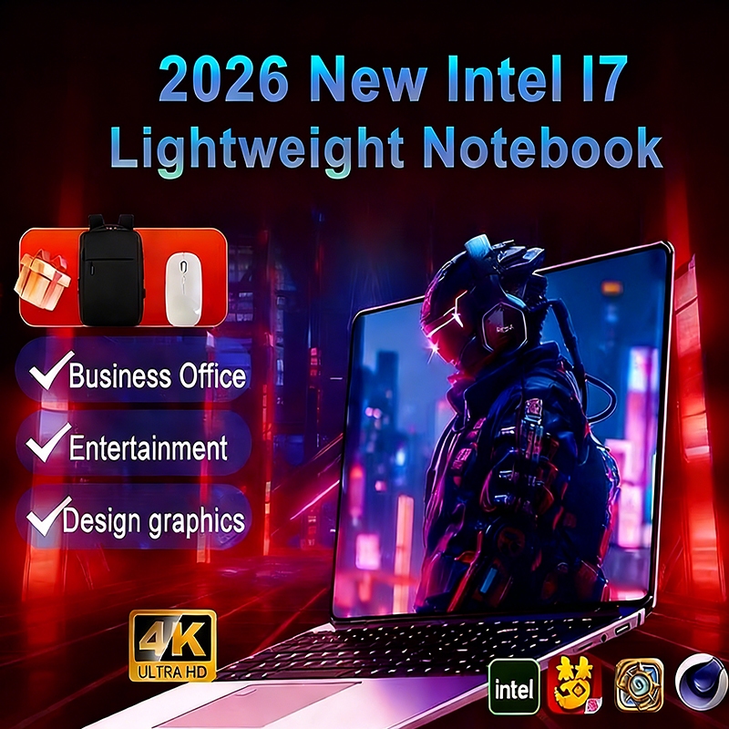 Lenovo โน๊ตบุ๊ค i7 Windows 11 Laptop 15.6 นิ้วหน้าจอ IPS Notebook RAM 16GB SSD 512GB แล็ปท็อป แป้นพ
