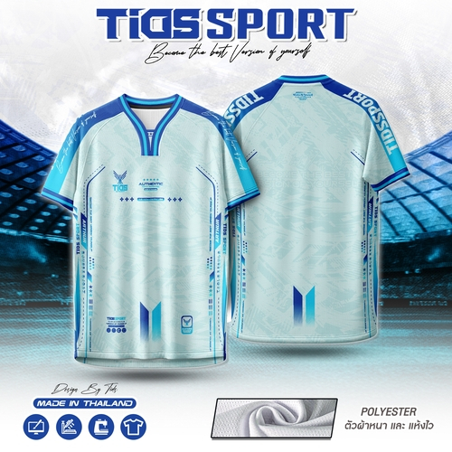 TIDS SPORTเสื้อพิมพ์ลายรุ่น “พาสเทล” คอY เนื้อผ้า “Micro polyester” ดีไซน์ทันสมัย นุ่มสบาย ใส่ได้ตลอดวัน