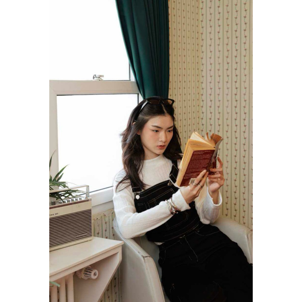 CAMPBELL OVERALLS BLACK เอี๊ยมผ้าลูกฟูก ราคา ถูกที่สุด ดีลบีเคเค แกลเลอรีภาพที่ 5