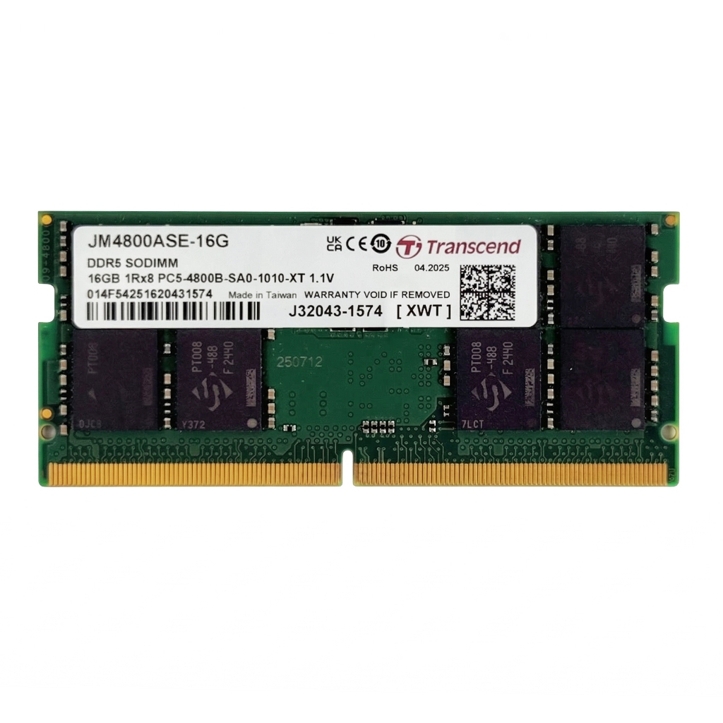 Transcend DDR5 16GB 4800MHz RAM Notebook (SODIMM) รุ่น JM4800ASE-16G มือสอง ประกัน 90 วัน