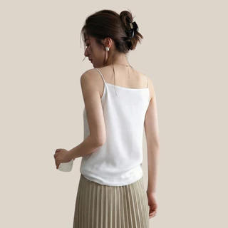 WsimpleBra | Aurora Camisole เสื้อสายเดี่ยว ผ้าชีฟอง มีบราในตัว เลิกใส่ชุดชั้นในและซิลิโคลปิดจุก