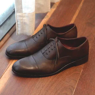 พร้อมส่ง | MANGO MOJITO | MP Captoe Oxford | รองเท้าหนังแท้ ผูกเชือก | Wedding/Formal | สีดำ, น้ำตาล