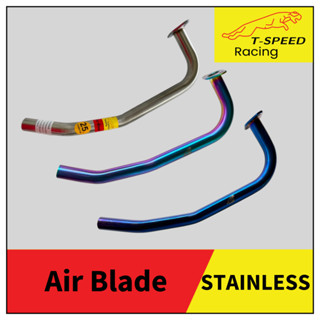 [ฟรีประเก็นปากท่อ] คอท่อ Honda Air Blade สแตนเลส 304 Size 25…