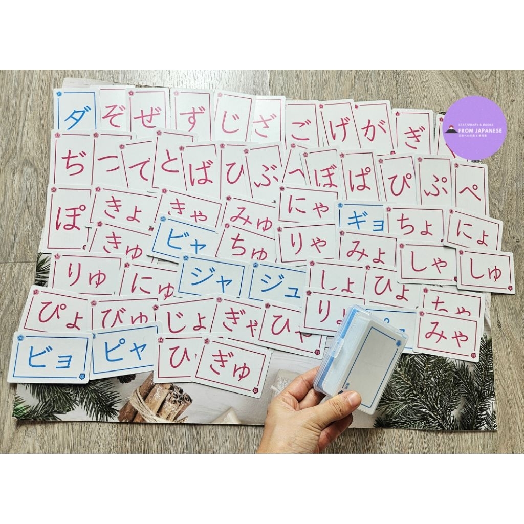 การ์ด Hiragana-Katakana เสียงผสม มารุ-เตน เสียงใส เสียงขุ่น