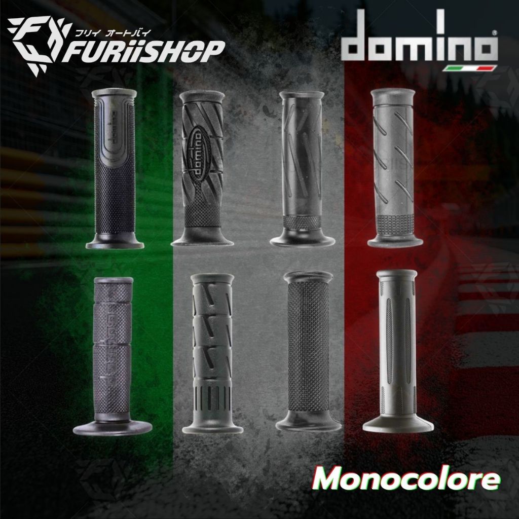 ปลอกแฮนด์ Domino Racing สีดำ รหัส 6274 / 5519 / 0300 / 0280 / 1128 / 1152 / 6189 / 6190 / 6752 Made in Italy แท้100%