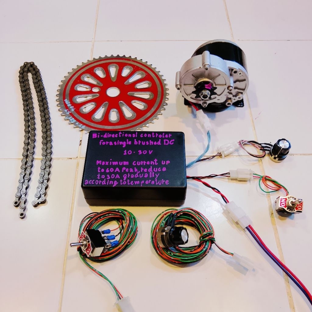 H bridge a single brushed motor DC ควบคุมมอเตอร์เดินหน้าถอยหลัง 250W 12V/24V