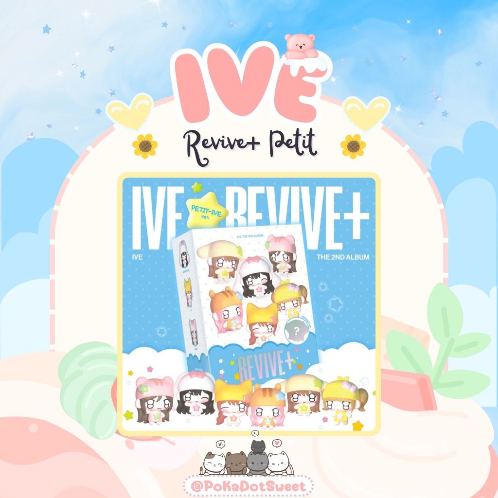 พร้อมส่ง 🩵 PETIT-IVE ver. 🩵 IVE THE 2ND ALBUM REVIVE+ อัลบั้ม พวงกุญแจตุ๊กตาน้องไอบึ