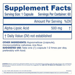 Alpha Lipoic Acid (60 แคปซูล) ProHealth แท้จาก USA