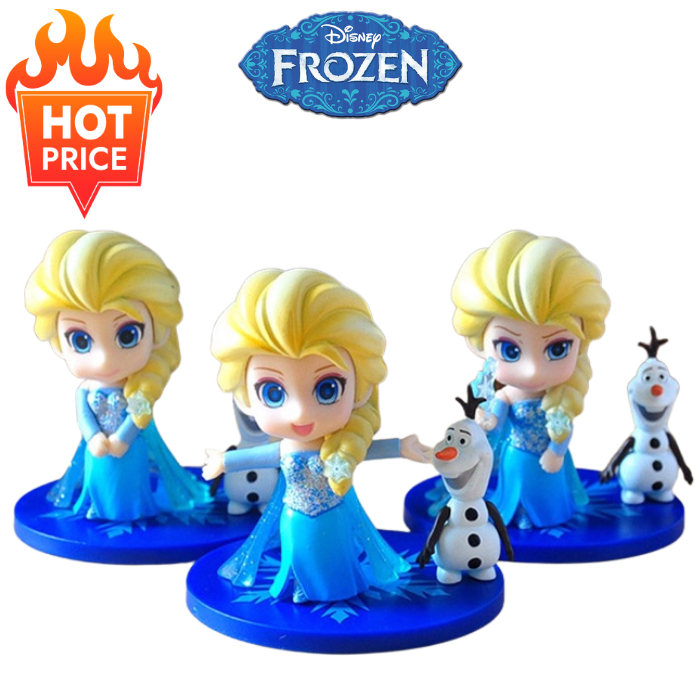 พร้อมส่งในไทย เก็บเงินปลายทาง👗โมเดลเจ้าหญิงเอลซ่าหัวโตน่ารักสุดๆ Elsa Frozen
