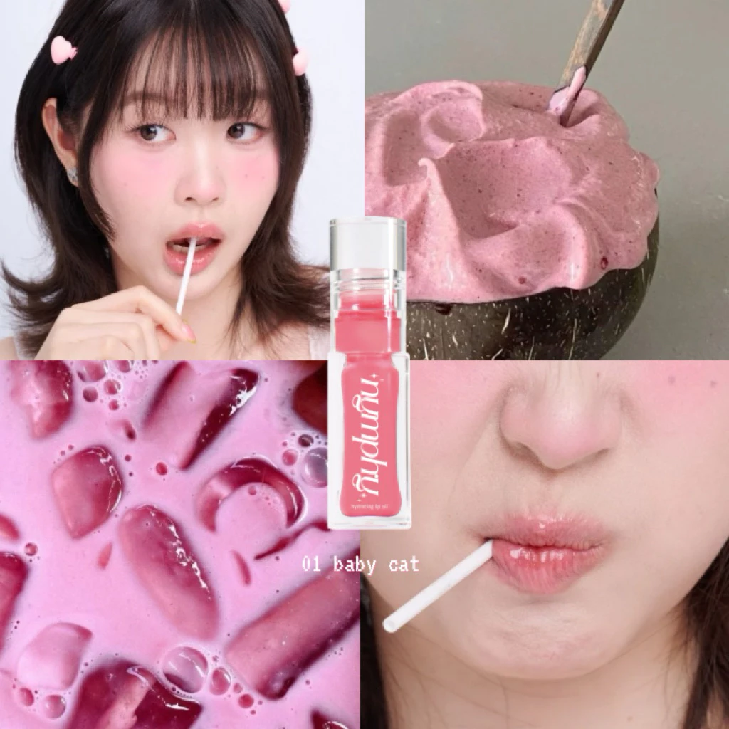 NYMPHY - Hydrating Lip Oil 6 g นิมฟี่ ไฮเดรตติ้ง ลิปออย บำรุงปากขั้นสุด เนื้อฉ่ำ สีชัด thumbnail 5
