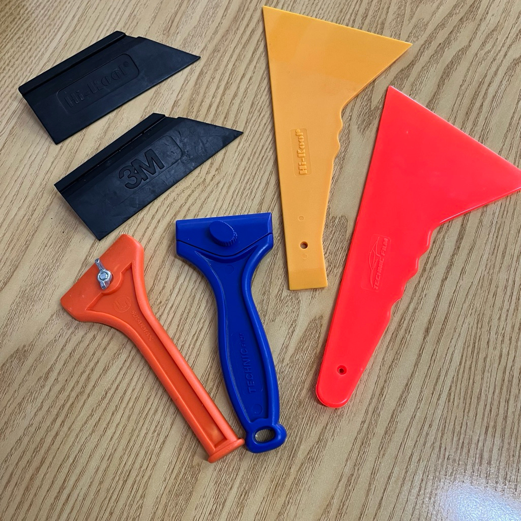 อุปกรณ์ติดฟิล์ม เกรียง ยางรีด ด้ามมีดลอกกาว