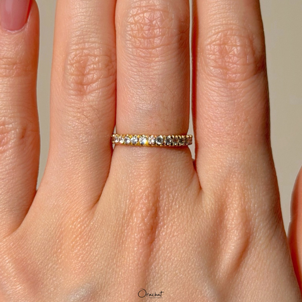 Orachat | Stella 100 H&A ring. (แหวนตัวเรือนเงินแท้ 92.5 / หากใส่ไม่พอดีเปลี่ยนขนาดฟรี 1 ครั้ง)