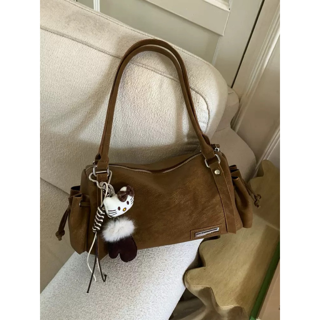 (พร้อมส่ง🛻)กระเป๋า Vintage Bag 🥐🖐🏻✿ ขนาดกะทัดรัด ใช้งานสะดวก สีน้ำตาล