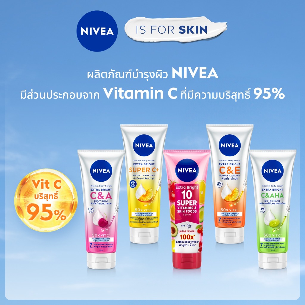 ถูก/แท้/มีไลฟ์ (ซื้อครบ 199.- ลด 20 บาท) โลชั่น NIVEA Body Seum/Lotion นีเวีย Nivea เซรั่มกันแดด ทาตัว โลชั่นกันแดด รูปที่ 2