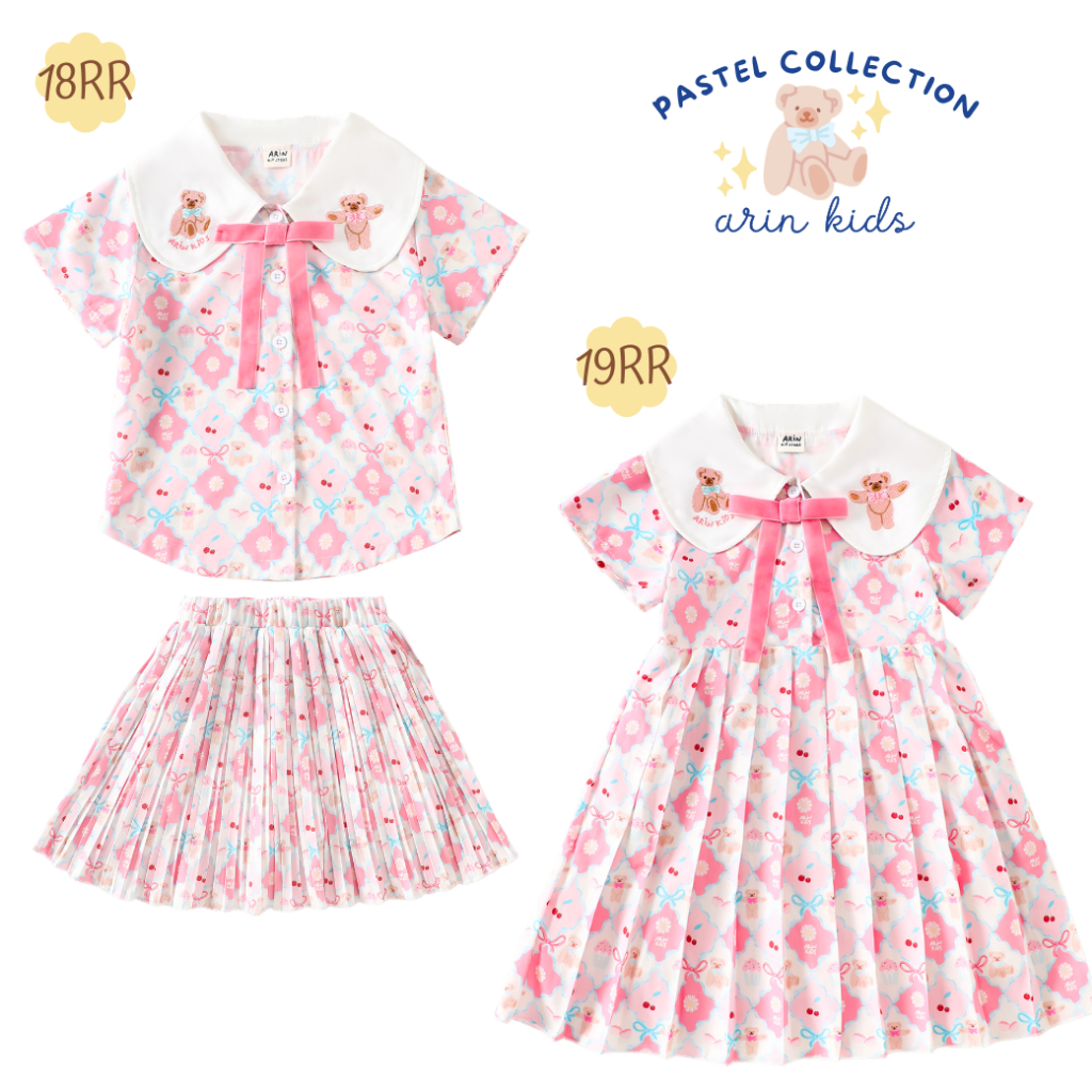ชุดเซ็ต เดรสเด็ก รุ่นRR ของแบรนด์Arin Kids อริน คิดส์
