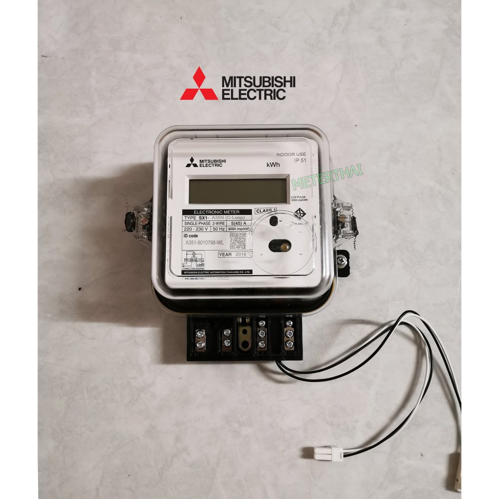 Mitsubishi Meter มิเตอร์อิเล็กทรอนิกส์ SX1-A35N 5(45)1P2W Electronic Watt-hour Meter มิตซูบิชิ