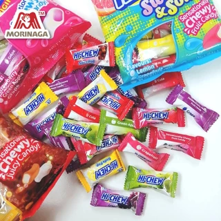 โมรินากะ HI-CHEW ไฮ-ชิว ลูกอม เคี้ยวหนึบ รสผลไม้ รสโคล่า รสโยเกิร์ต แพ็ค 6 ถุง (ถุงละ 80-90 กรัม)