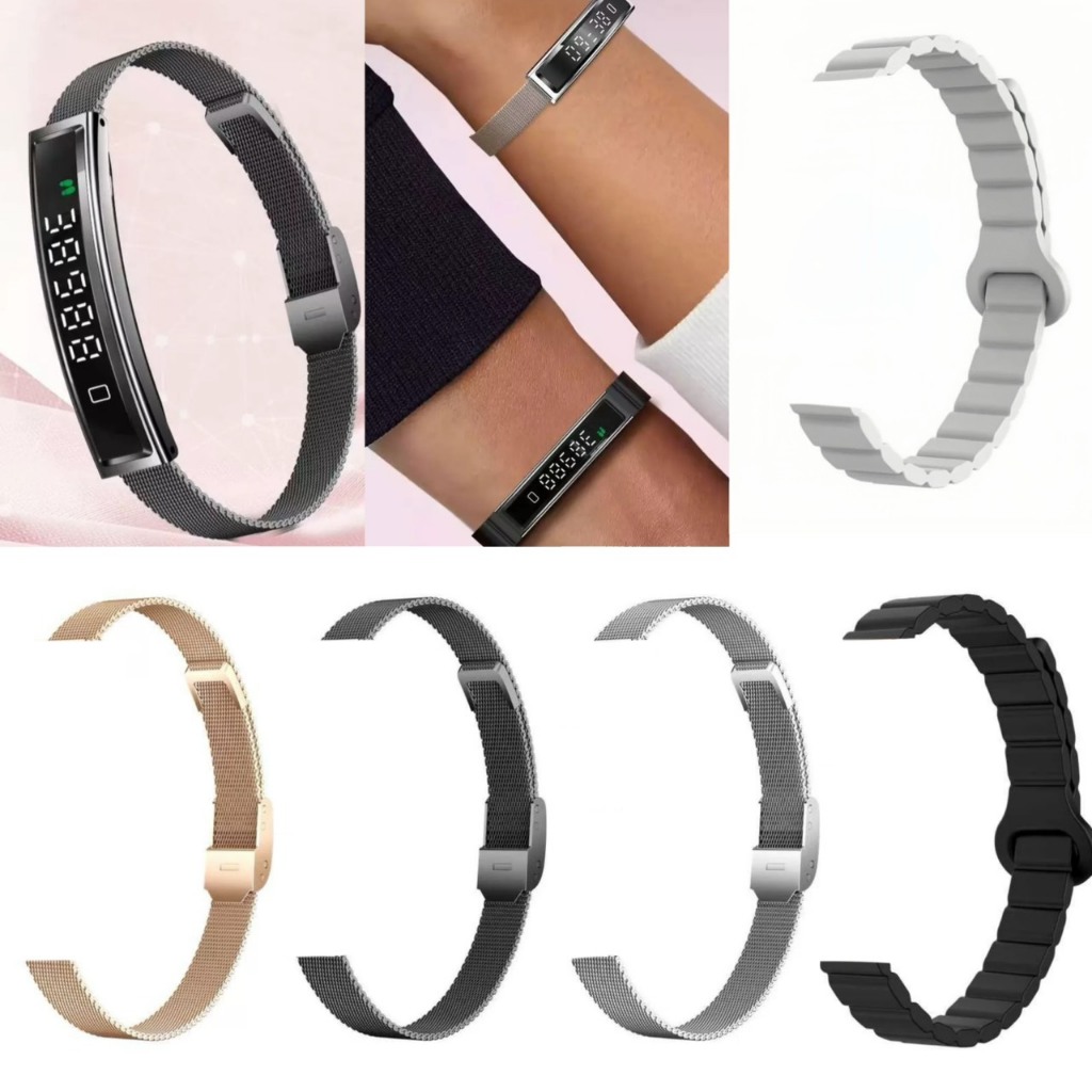 ZMZ สายนาฬิกา Smartwatch รุ่น B3 สายนาฬิกาขายแยก สายเหล็กแม่เหล็ก สายซิลิโคนแม่เหล็ก