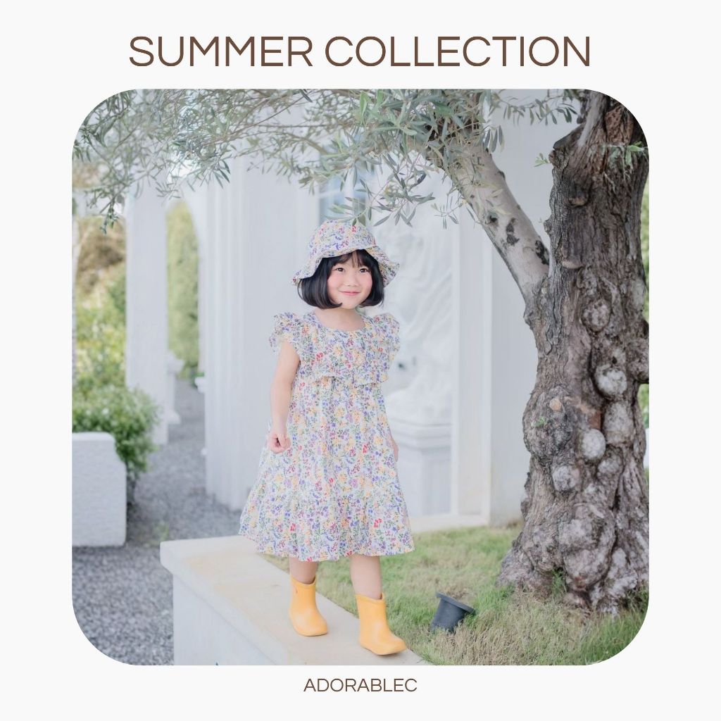 ชุดเดรส ลายดอกมินิมอล มินิใจ