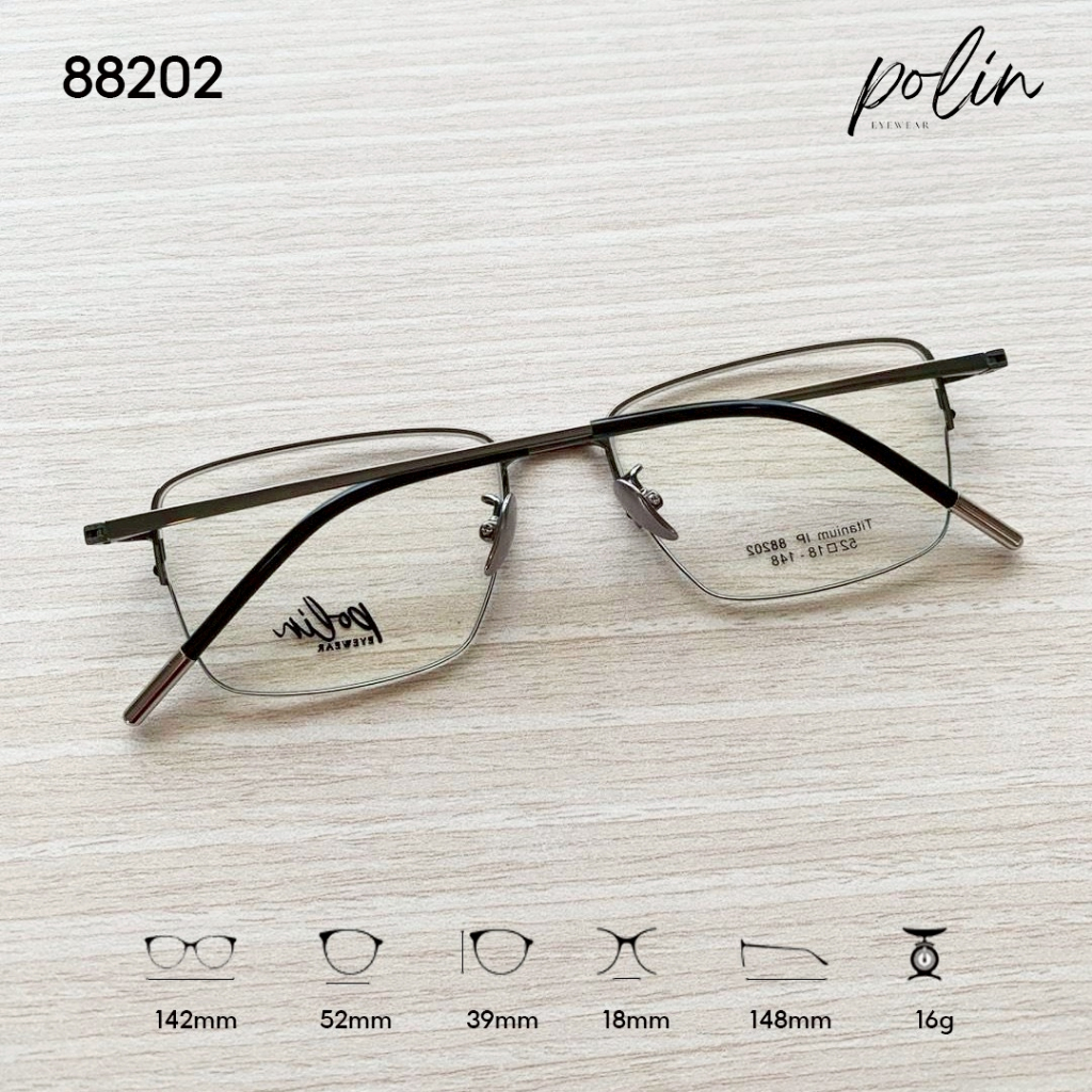 Polin إطار نظارة بيتا تيتانيوم 88202 — صورة 5