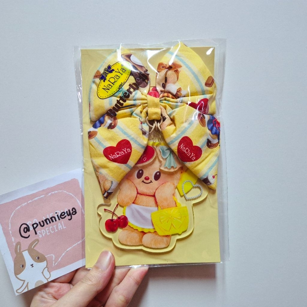 พวงกุญแจอะคริลิค หมีเนย Naraya x Butterbear 🐻💛✨️ ใหม่ในซีล