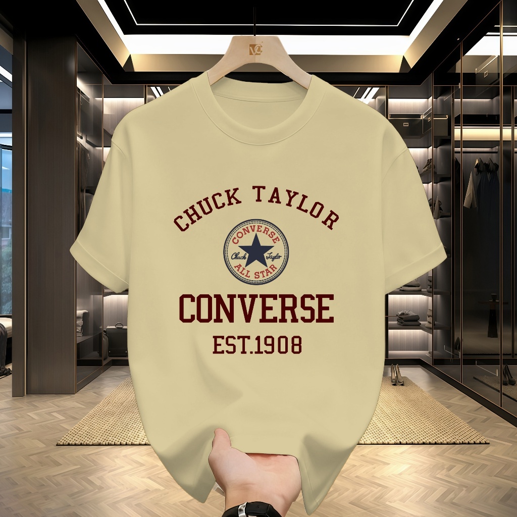 เสื้อยืดคอกลม CONVERSE ALL STAR CHUCK TAYLOR ทำจากผ้าฝ้าย 100%