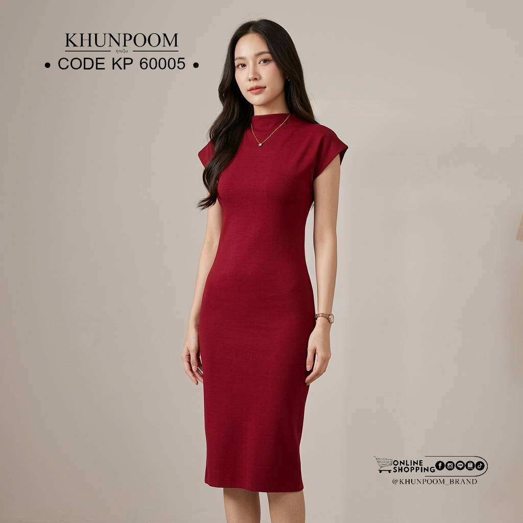 KP 60005 ใครกำลังมองหาชุดเดรสที่ใส่แล้วดูดีทันที ต้องรุ่นนี้เลยค่าาา! งานตัดเย็บเนี๊ยบ