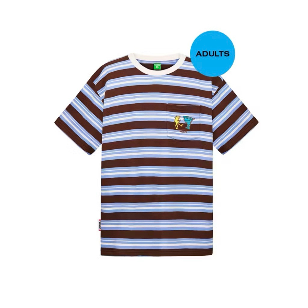 (USED) SAIFAHBHAYU growing blue strip t-shirt size M