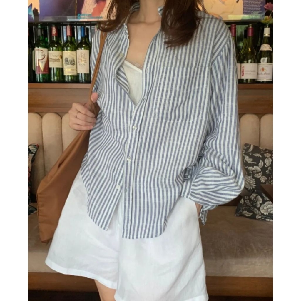 Coastal Striped Linen Shirt